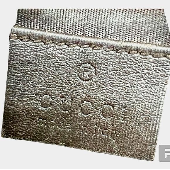 GUCCI AUTHENTIC COATED LEATHER MONOGRAM CANVAS WALLET  EUC - Picture 10 of 12